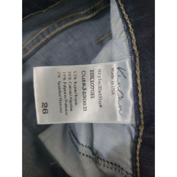 Kancan Jeans 26 Womens Mid Rise Skinny Leg Medium Wash Blue Bottoms - Picture 9 of 9